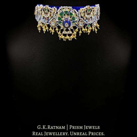 14k Gold and Diamond Polki Choker Necklace - G. K. Ratnam