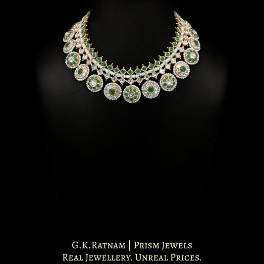 18k Gold and Diamond Polki Necklace Set - G. K. Ratnam