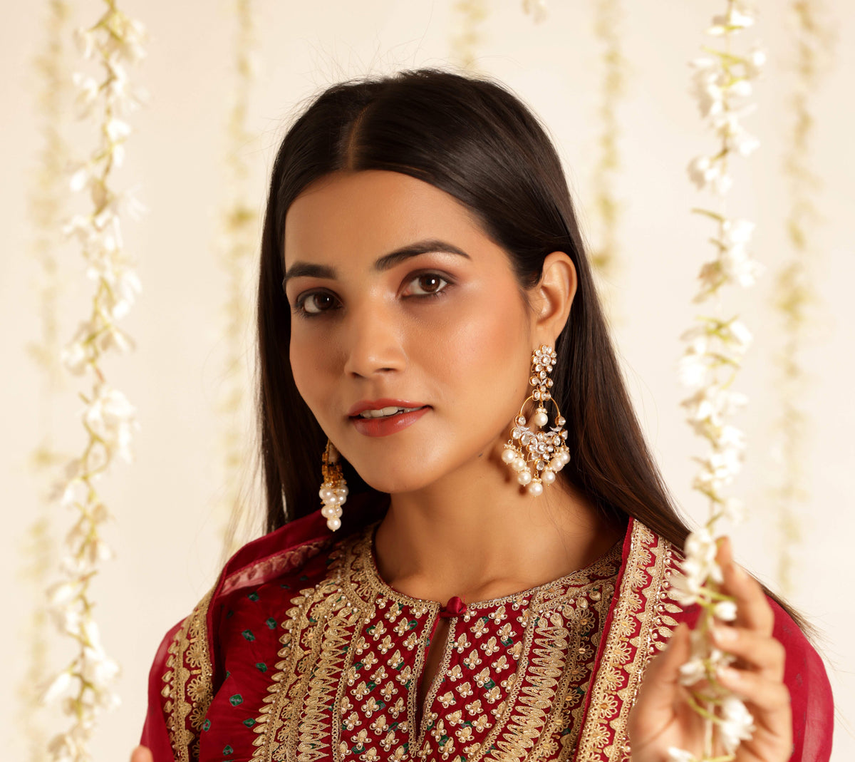 Jadau Earrings