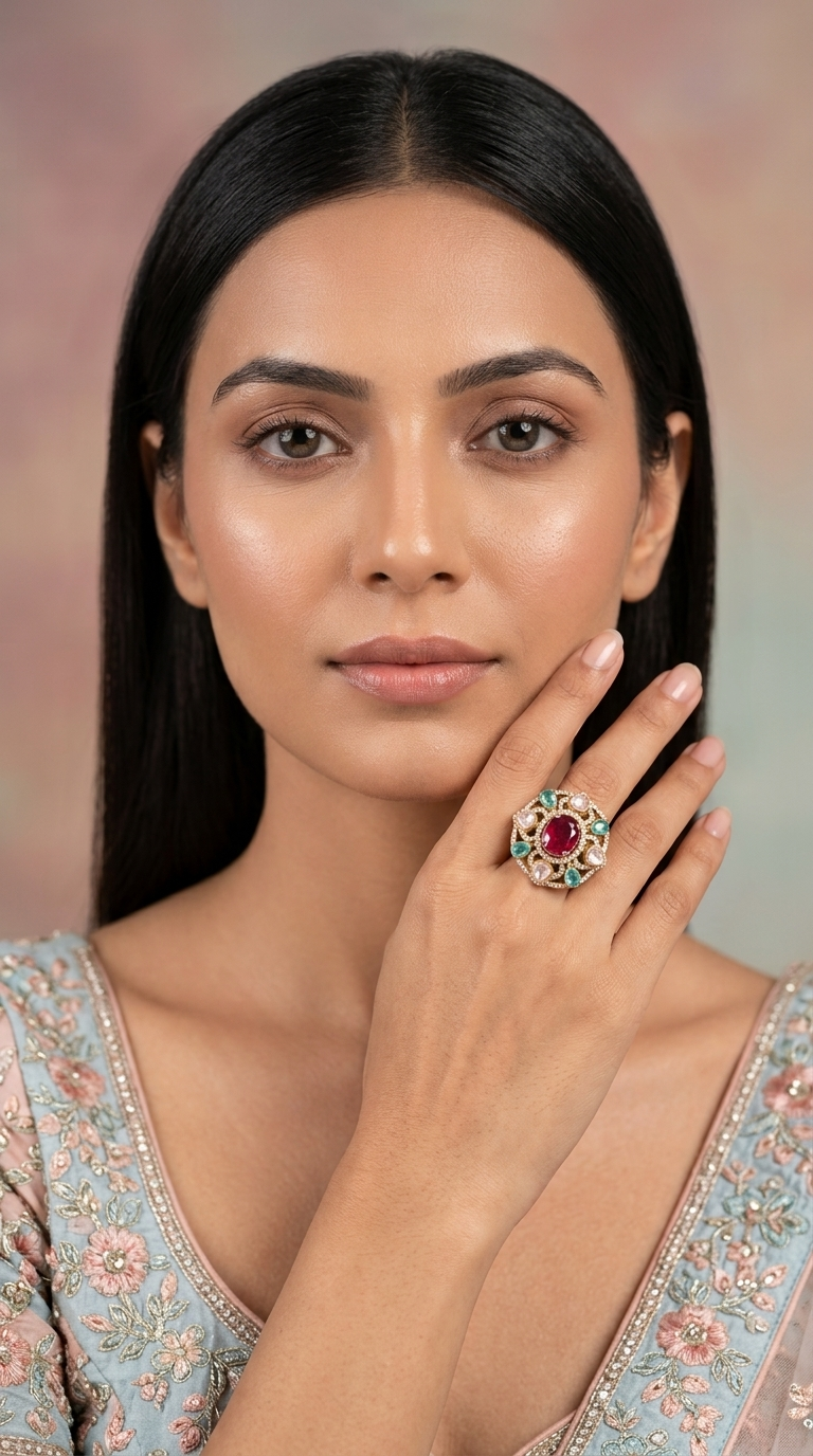 925 Silver victorian-finish Ring