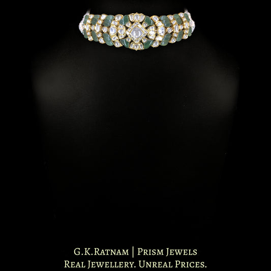 18k Gold and Diamond Polki Choker Necklace - G. K. Ratnam