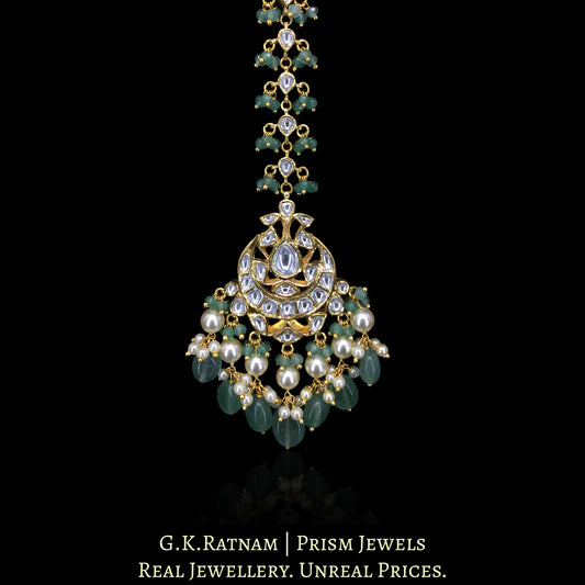 18k Gold and Diamond Polki Maang Tika - G. K. Ratnam