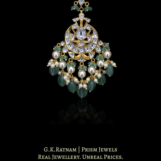 18k Gold and Diamond Polki Maang Tika - G. K. Ratnam
