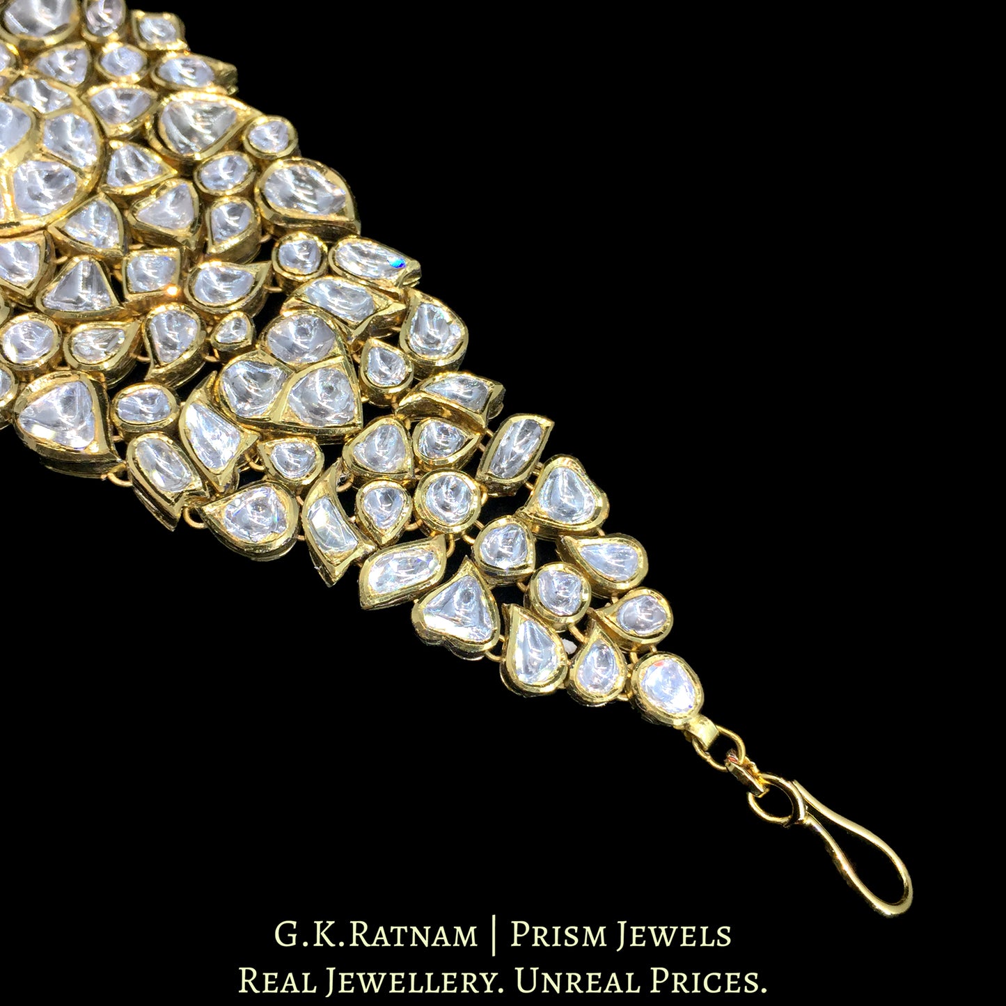 18K Gold And Diamond Polki Bracelet