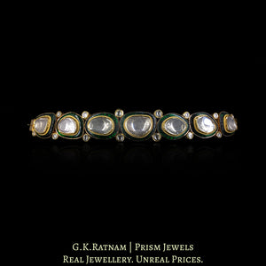 18k Gold and Diamond Polki Bracelet with with far sized uncuts