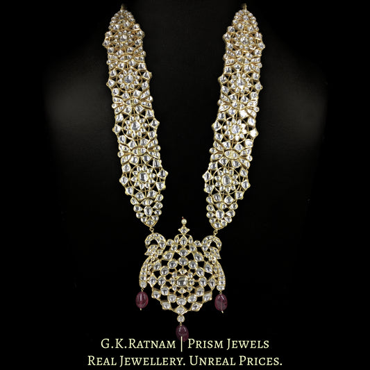 18k Gold and Diamond Polki Regal Ranihaar Necklace