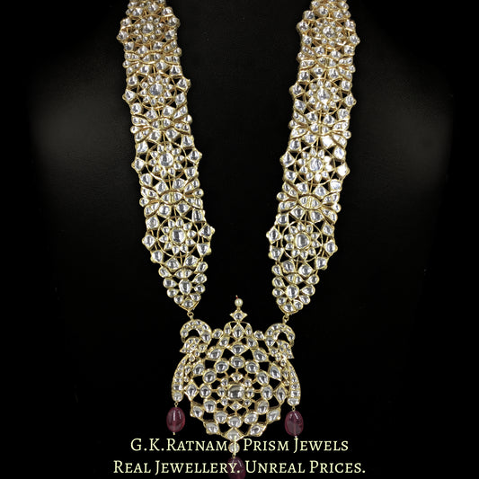 18k Gold and Diamond Polki Regal Ranihaar Necklace