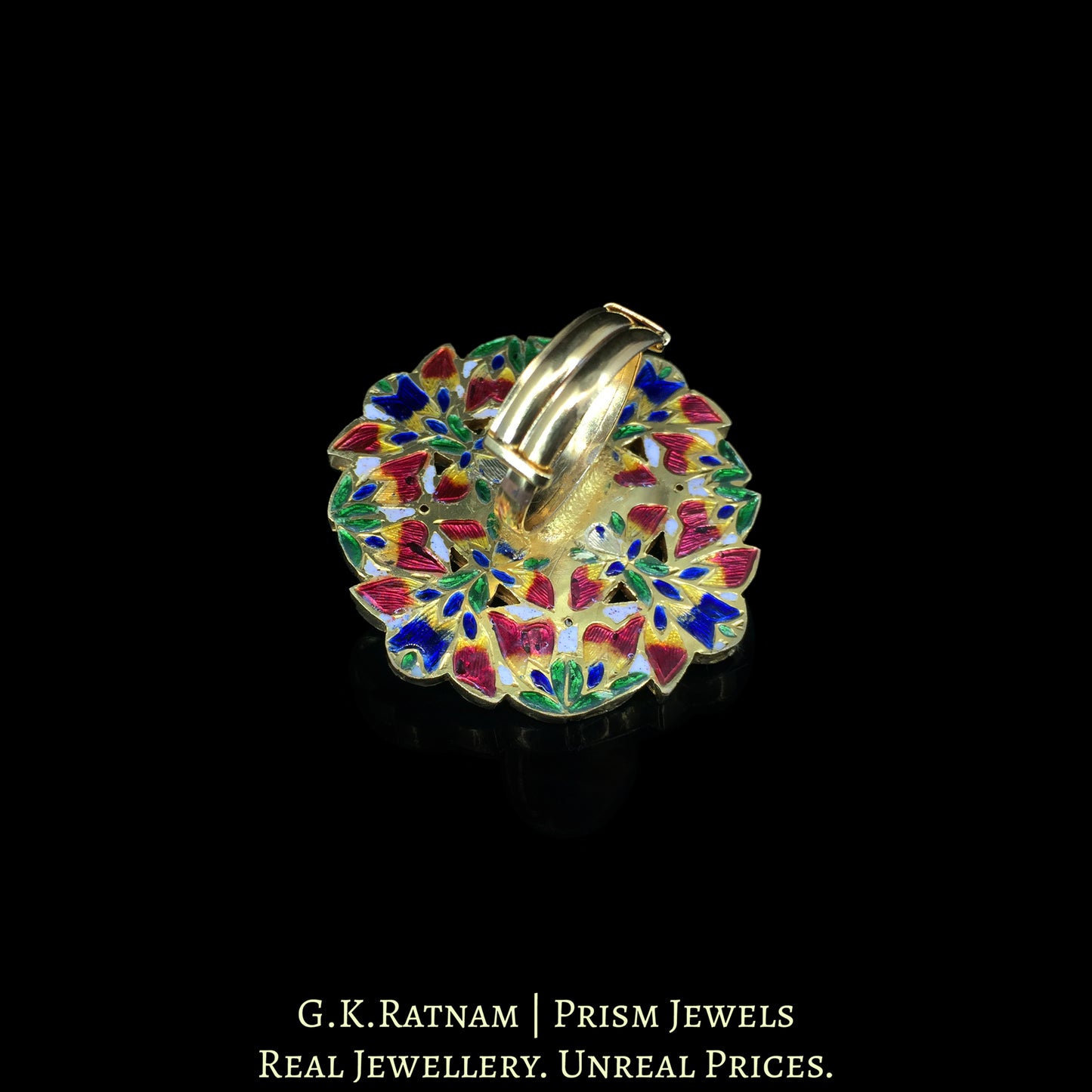 18k Gold and Diamond Polki Ring