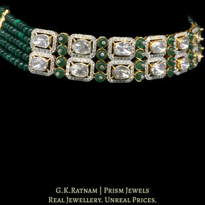 14k Gold and Diamond Polki Open Setting Choker / Bracelet