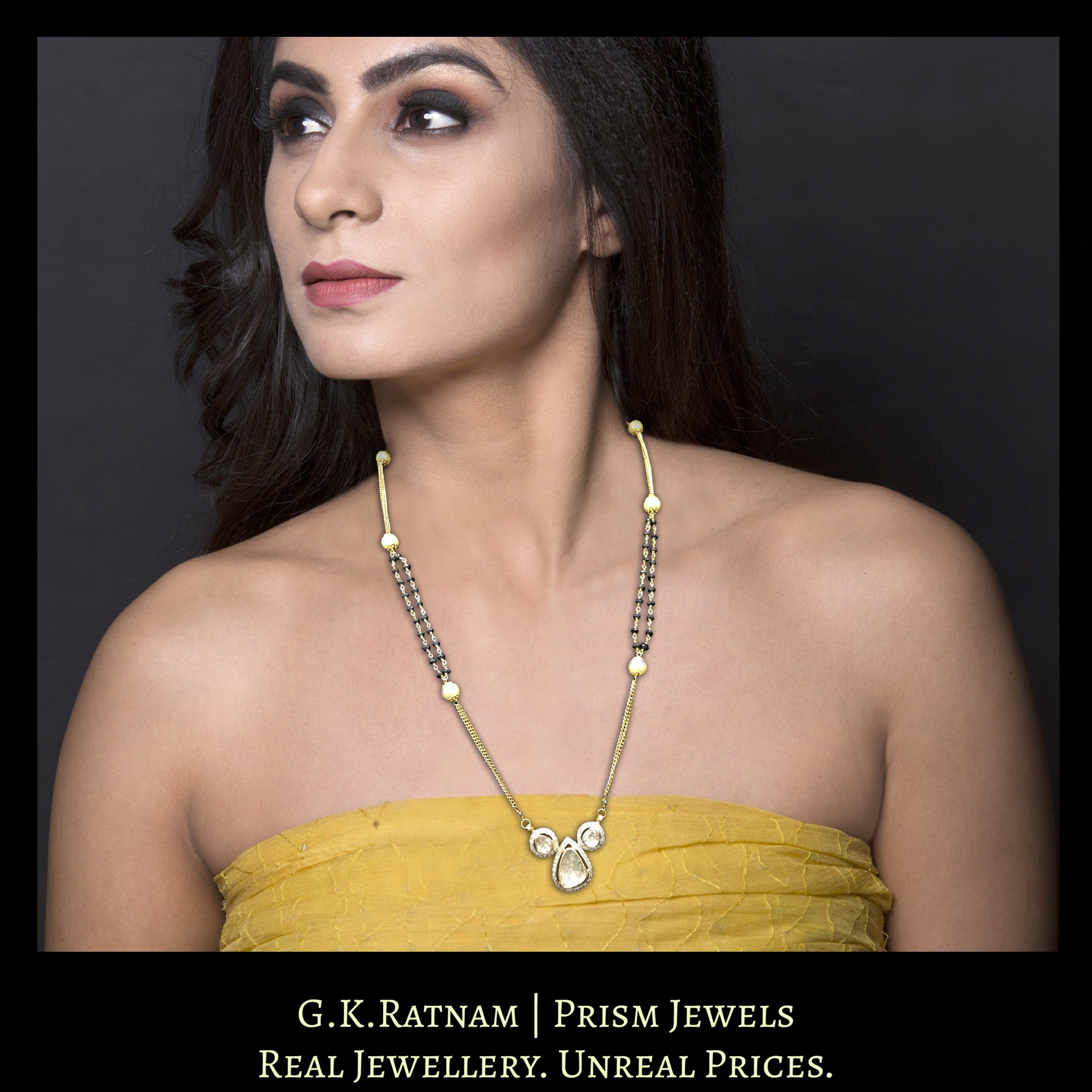 Polki diamond mangalsutra Clearance