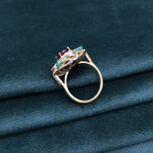 925 Silver victorian-finish Ring