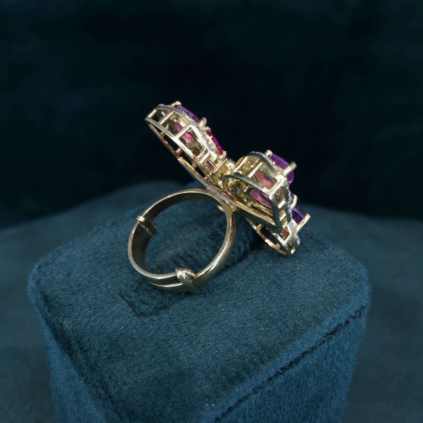 925 Silver victorian-finish Butterfly Ring