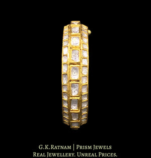 18k Gold and Diamond Polki Bangle with 3-D setting - G. K. Ratnam