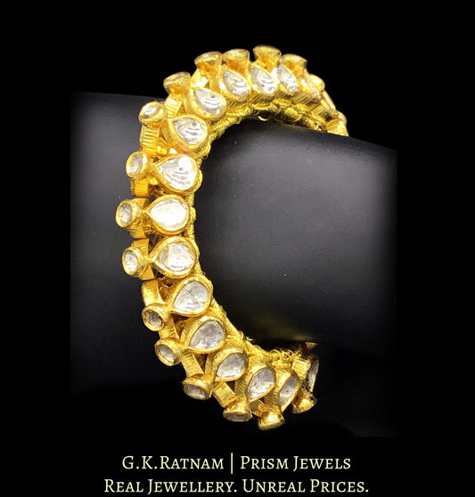 18k Gold and Diamond Polki Bracelet (Paunchi / Ponchi) - G. K. Ratnam