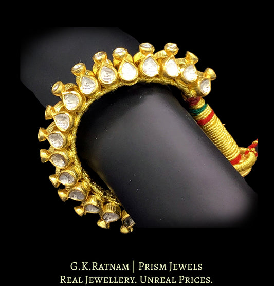 18k Gold and Diamond Polki Bracelet (Paunchi / Ponchi) - G. K. Ratnam