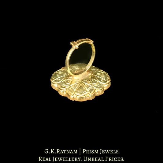 23k Gold and Diamond Polki Cocktail Ring