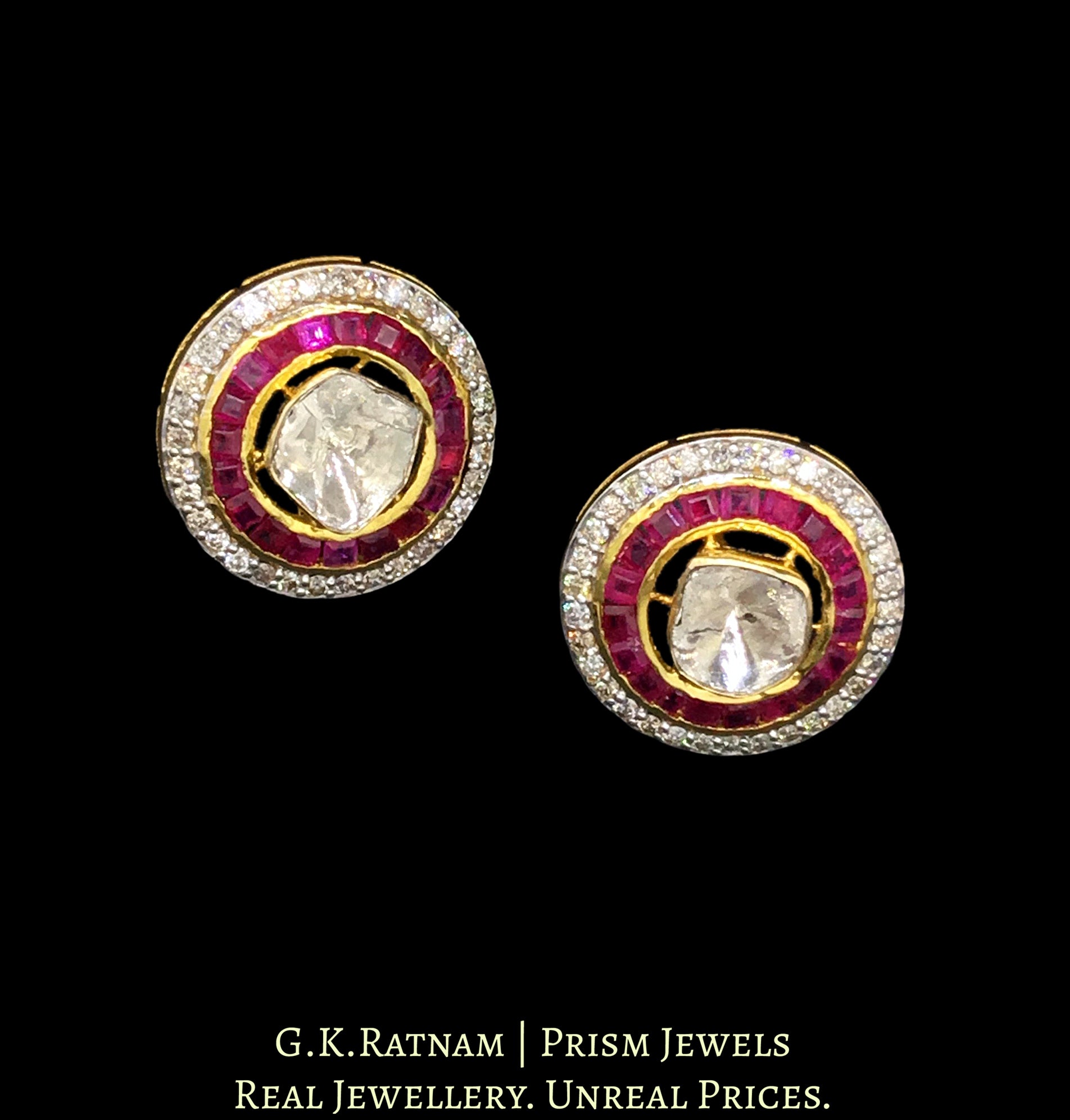 Buy Beauty Gems Yaqoot Stone Original Certified 8.5 Ratti Kan Ke Tops  Beautiful & Desirable Ruby Gold Studs Earrings For Women गोल्ड इयररिंग्स  डिजाइन Old Burma Manik Manikya 7.75 Carat टॉप्स फॉर