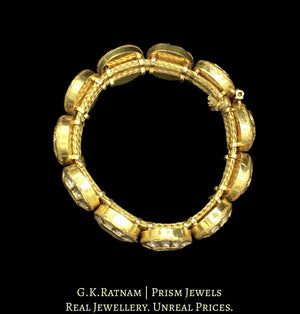 18k Gold and Diamond Polki Bracelet (Paunchi / Ponchi)