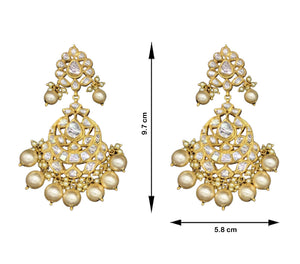 18k Gold and Diamond Polki Vintage Necklace Set with syndicate uncut diamonds