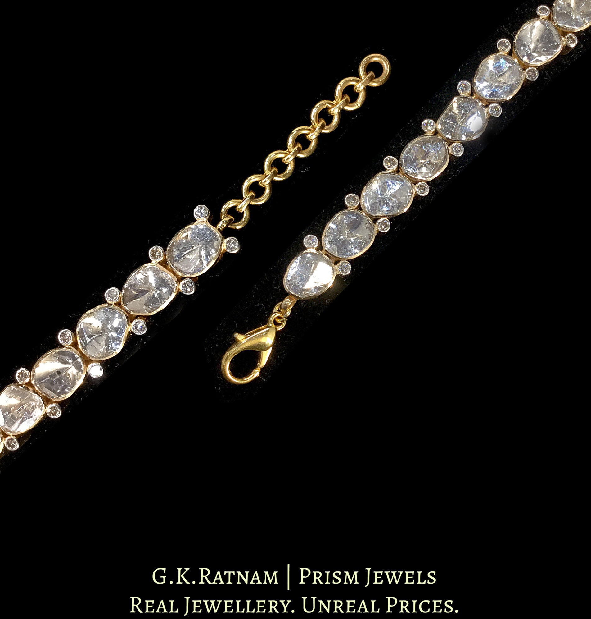 Manufacturer of 18k gold gold plated diamond bracelet | Jewelxy - 232663