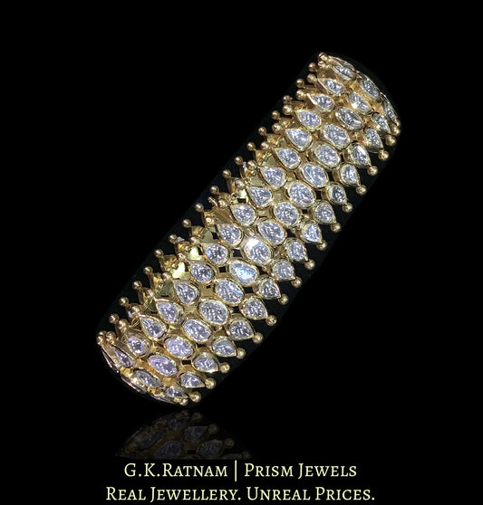 18k Gold and Diamond Polki Flexible Bracelet (Flexi) - G. K. Ratnam
