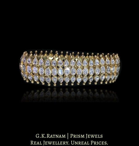 18k Gold and Diamond Polki Flexible Bracelet (Flexi) - G. K. Ratnam