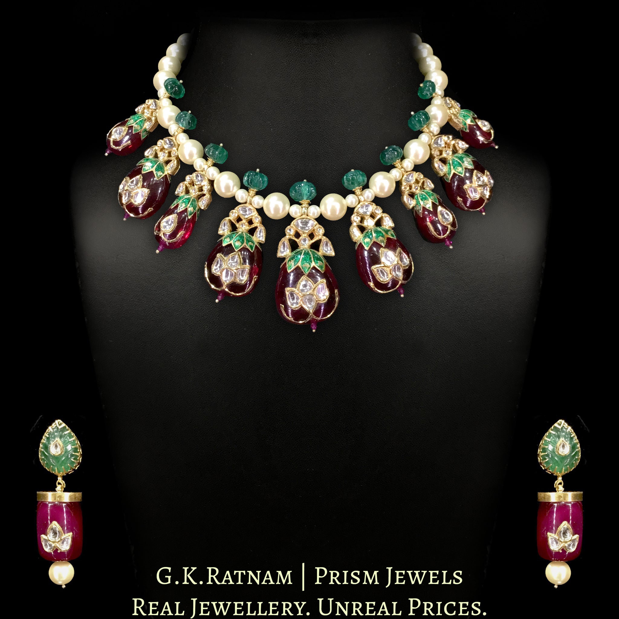 Jadau polki necklace set Outlet