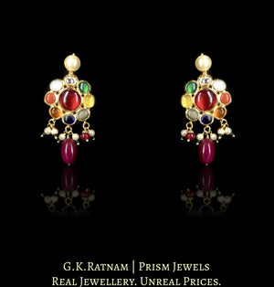Studio6 Jewels Navratna Embellished Pendant Necklace