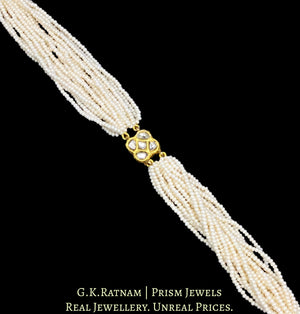 23k Gold and Diamond Polki all white Rakhi-cum-Bracelet