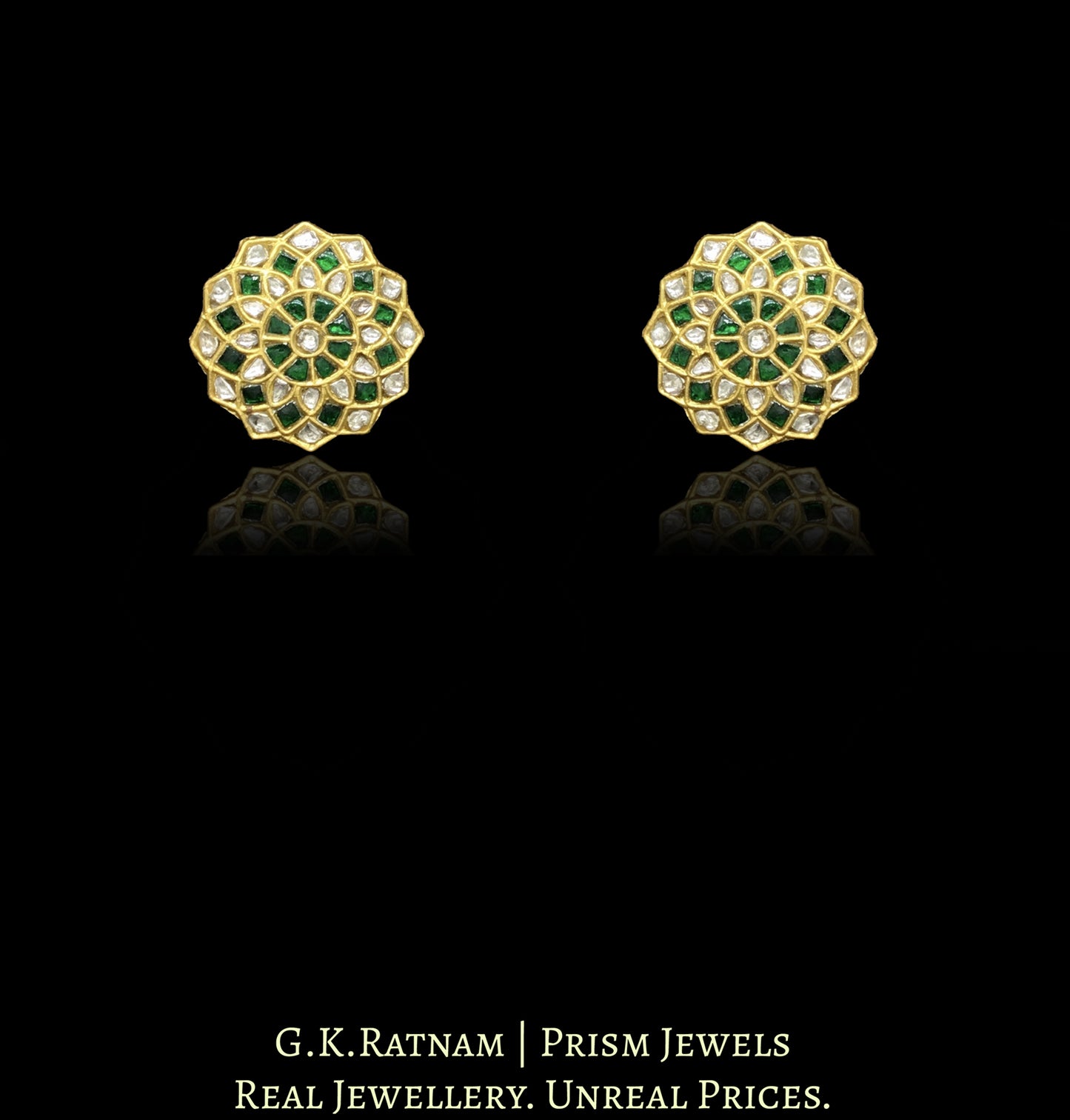 23k Gold and Diamond Polki long Necklace Set enhanced with Natural Freshwater Pearls