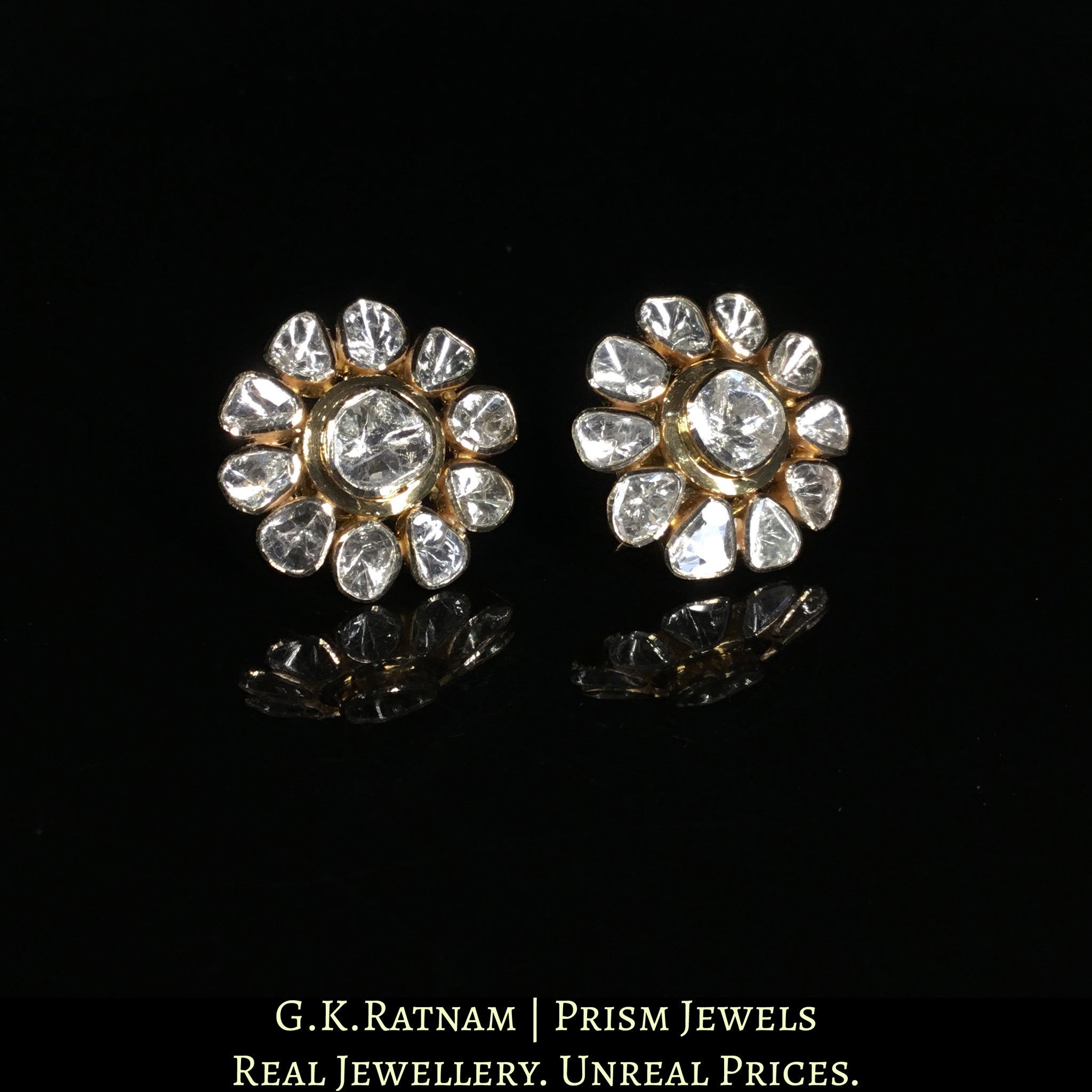 Shop Opulent Diamond and 18K Gold Stud Earring for Women  Gehna