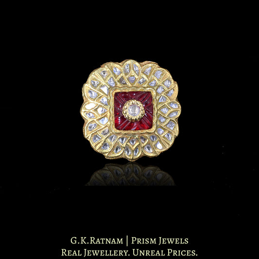 23k Gold and Diamond Polki Cocktail Ring
