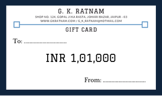 Gift Card - gold diamond polki kundan meena jadau jewellery