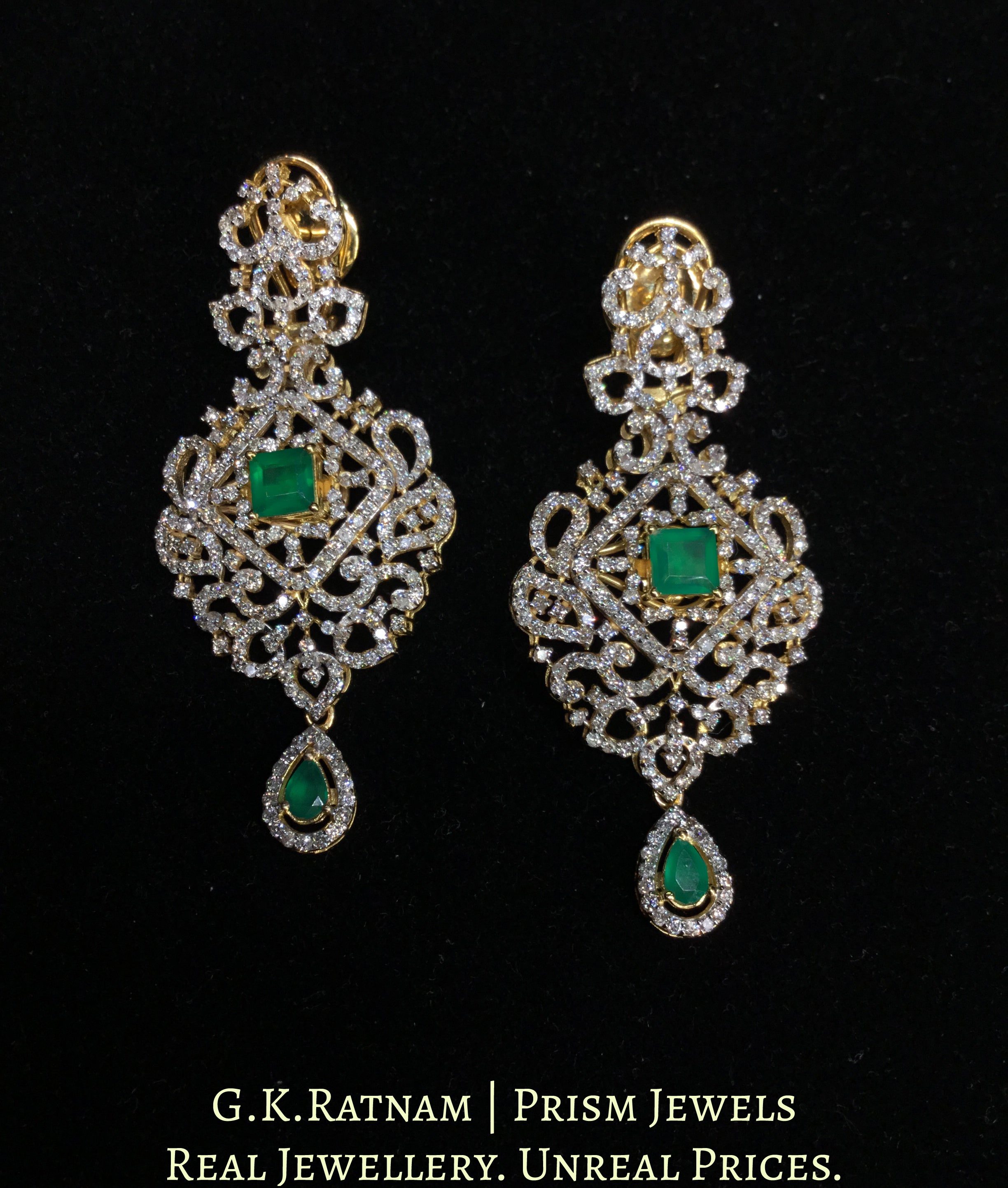 Green Stone Earrings - Regalia Ornaments