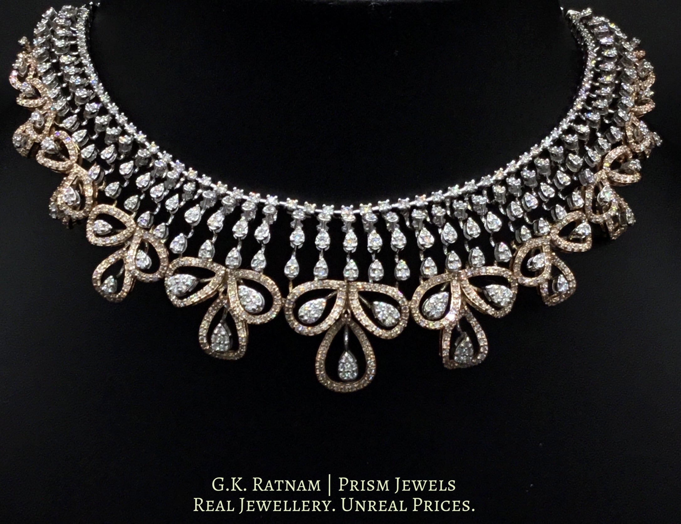 Love It! 9ct White Gold Diamond Twist Necklace - D56135 | Chapelle Jewellers